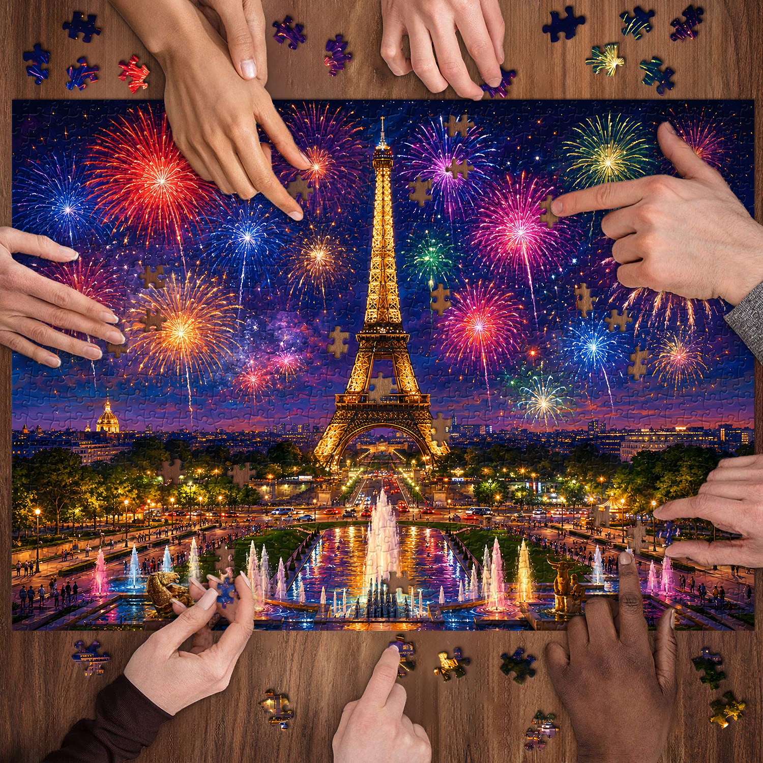Eiffel Nightbloom Jigsaw Puzzle 1000 Pieces
