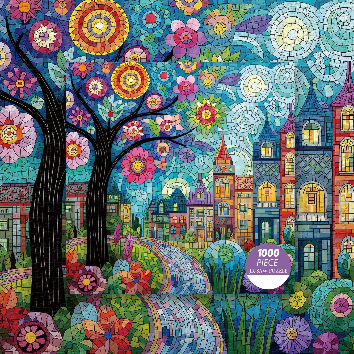 Puzzle Ciudad Floreciente 1000 Piezas