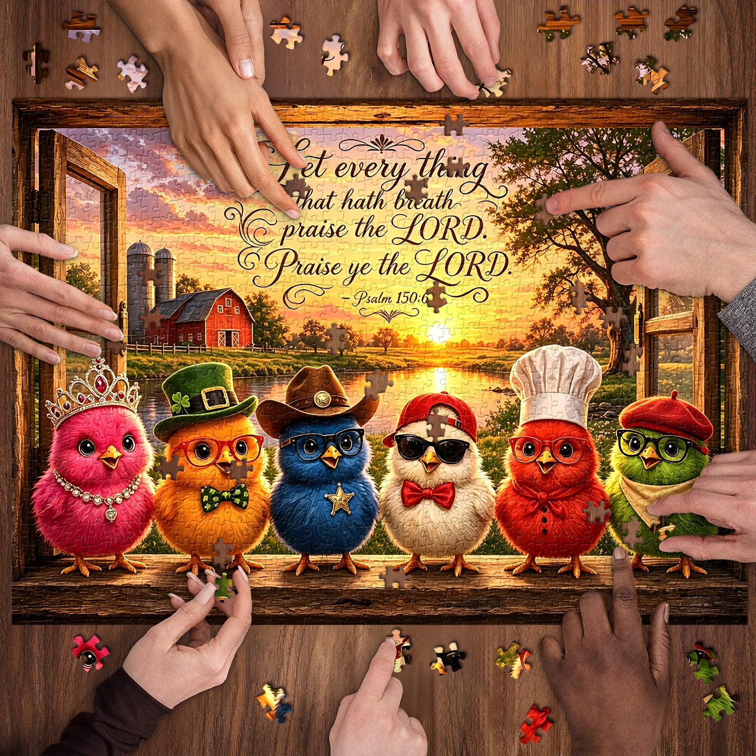 Chicks of Praise Jigsaw Puzzle 1000 Pieces