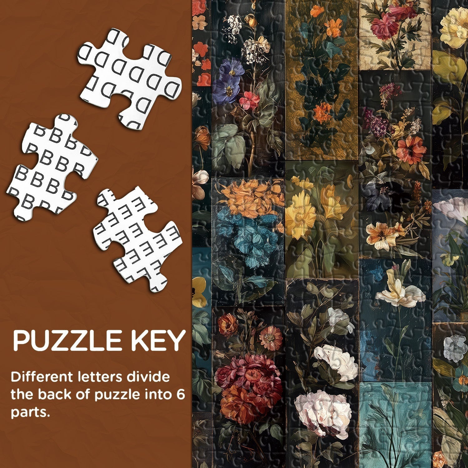 Floral Cabinet Jigsaw Puzzle 1000 Pieces