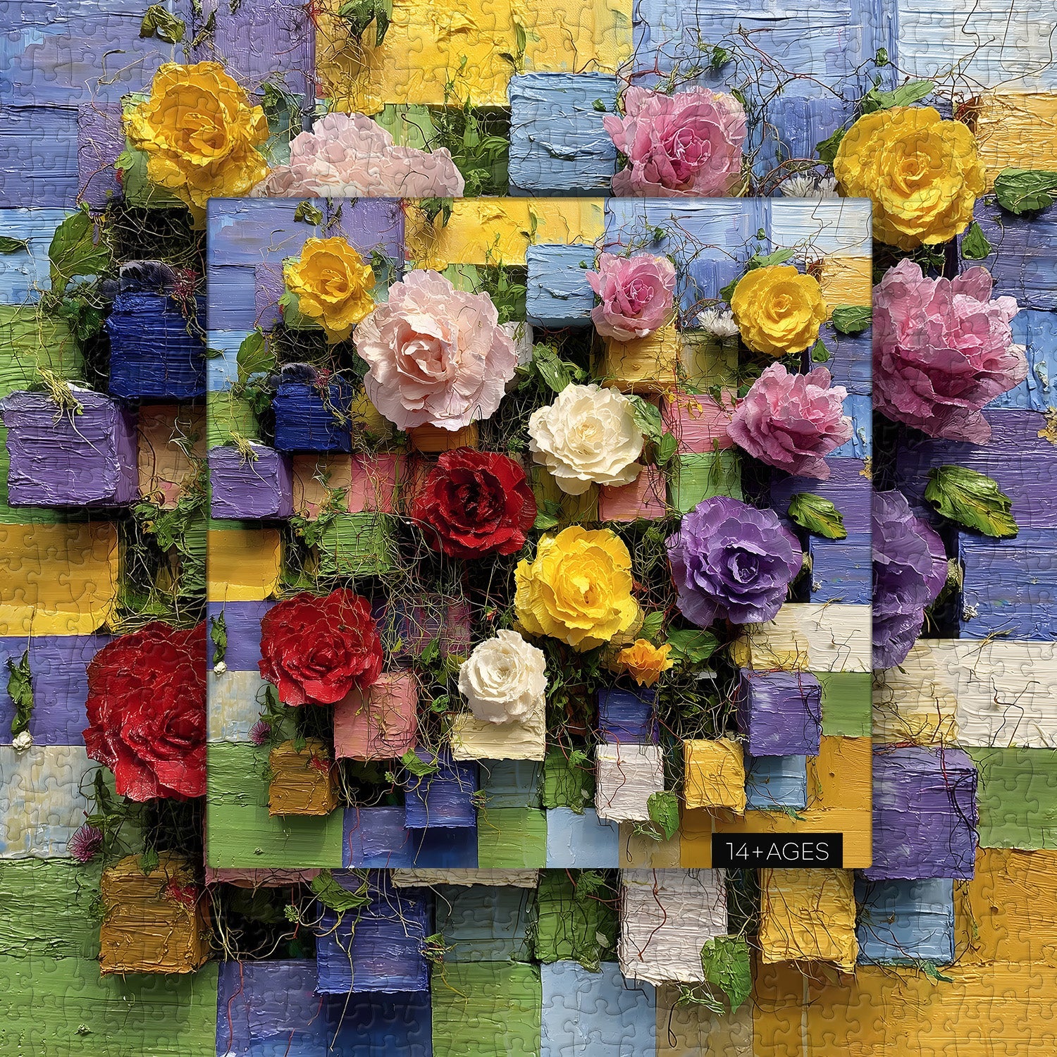 Puzzle mosaïque de roses 1000 pièces