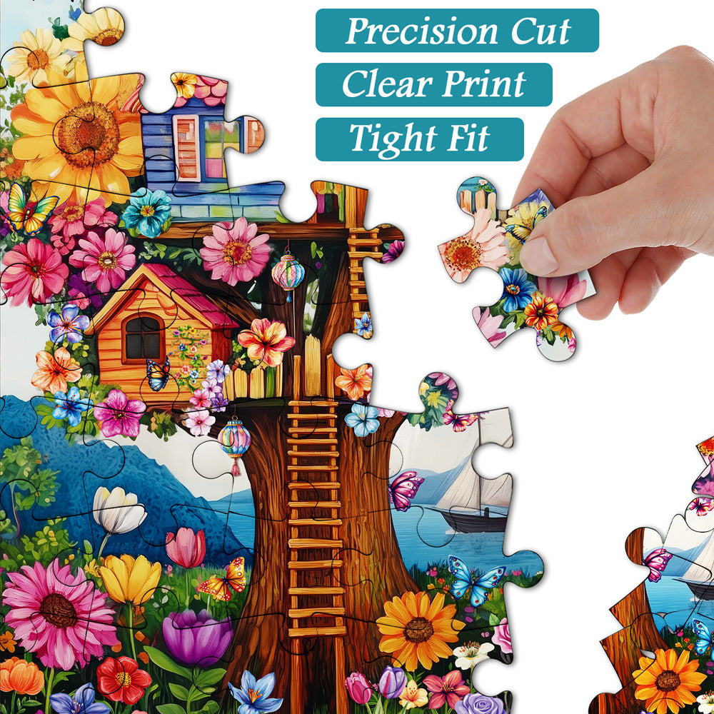 Blooming Treehouse Jigsaw Puzzle 1000 Pieces