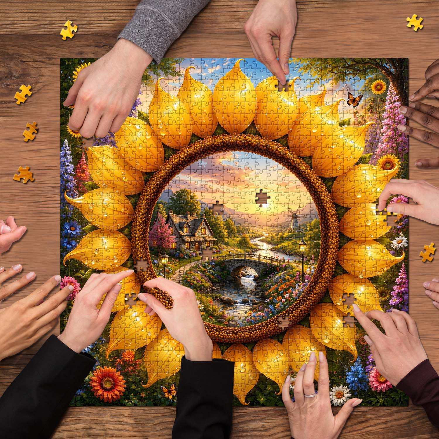 Floral Valley Dream Jigsaw Puzzle 1000 Pieces