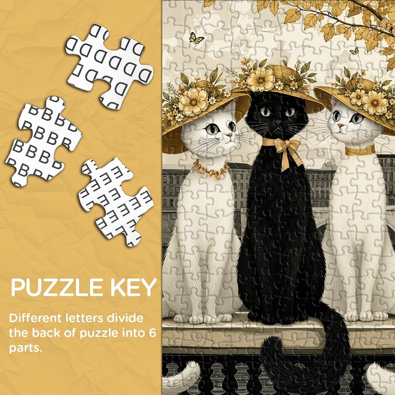 Parisian Cats Jigsaw Puzzle 1000 Pieces