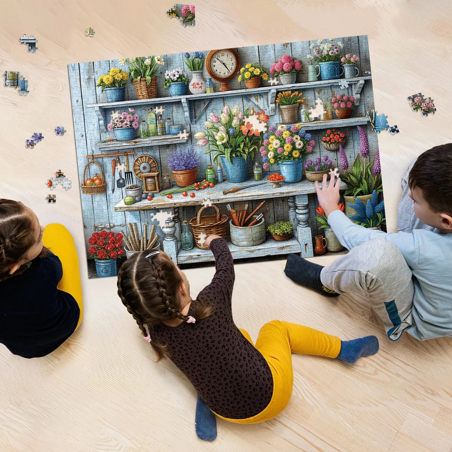 Flower Room Scene Jigsaw Puzzle 1000 Pieces