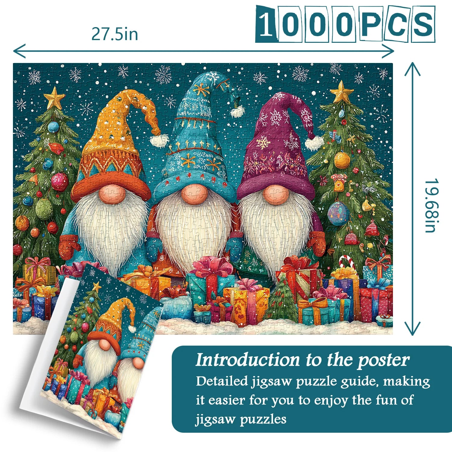 Jolly Snow Gnome puzzle puzzle 1000 pezzi