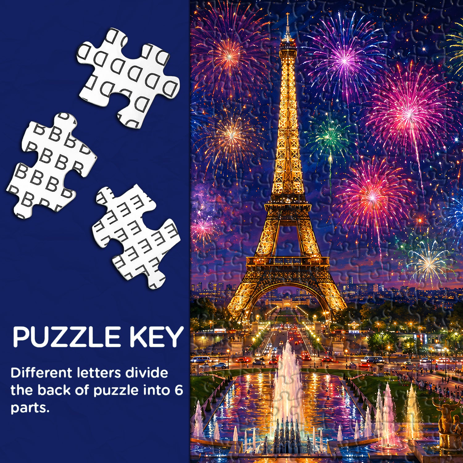 Eiffel Nightbloom Jigsaw Puzzle 1000 Pieces