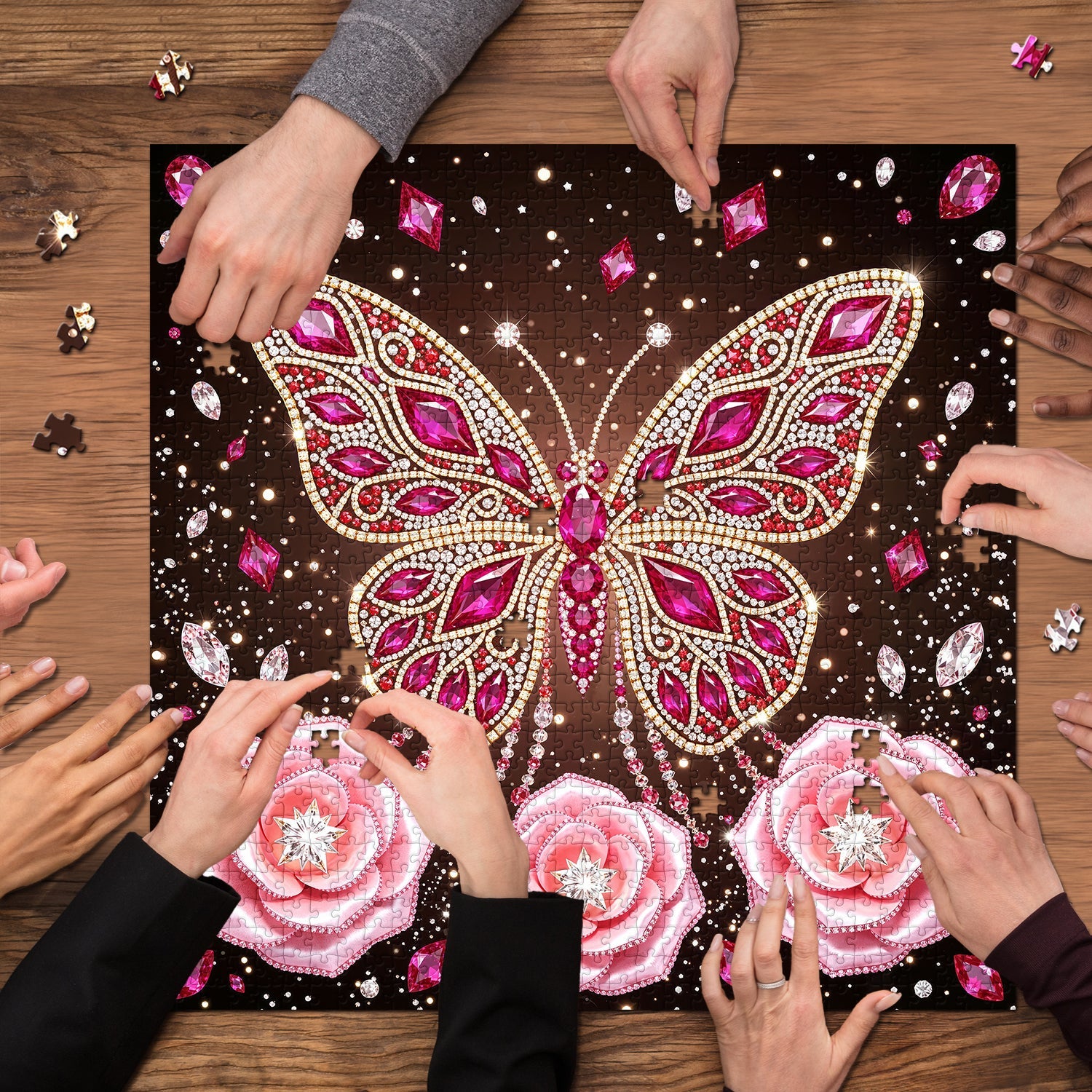 Brilliant Crystal Butterfly Jigsaw Puzzle 1000 Pieces