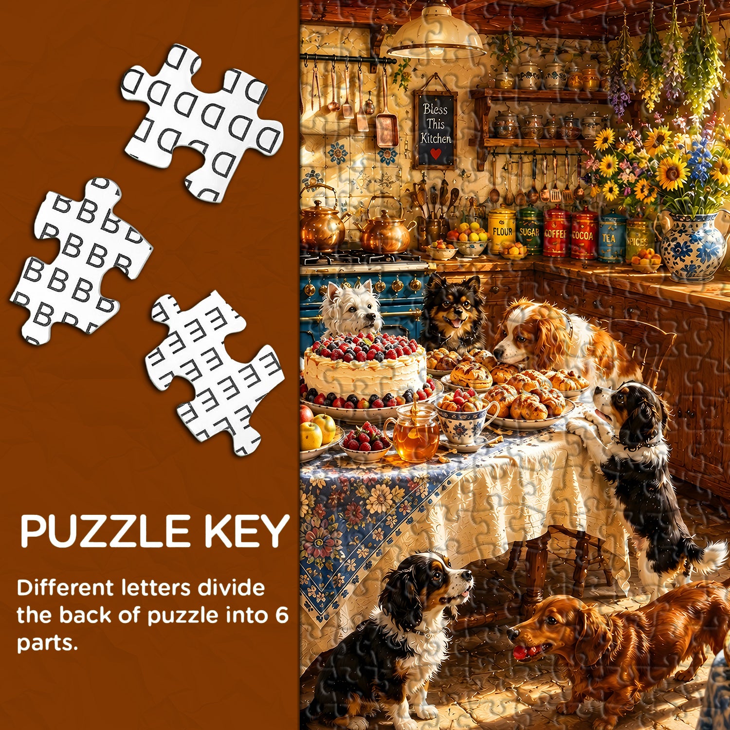Pups' Kitchen Feast Puzzle 1000 Teile