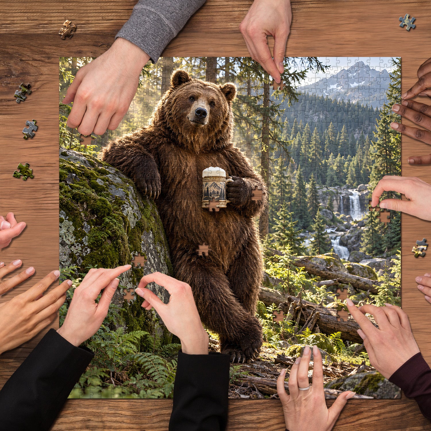 Bear’s Beer Break Jigsaw Puzzle 1000 Pieces