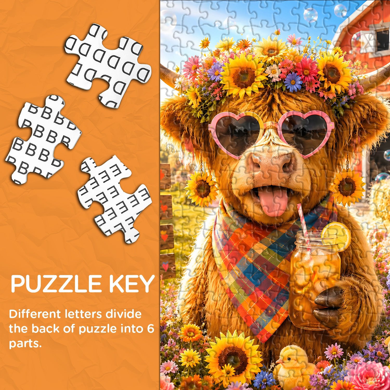 Sunshine Moo Jigsaw Puzzle 1000 Pieces