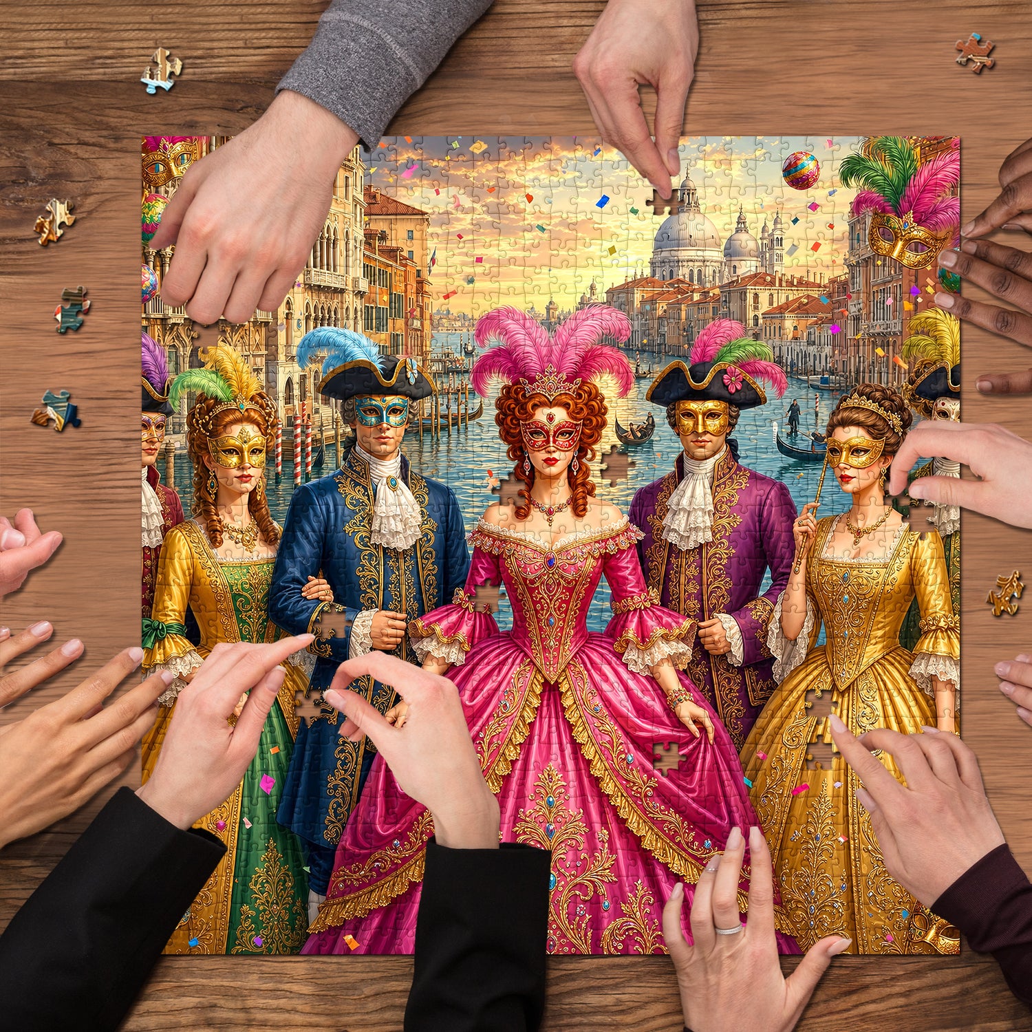 Venice Carnival Masquerade Gala Jigsaw Puzzle 1000 Pieces