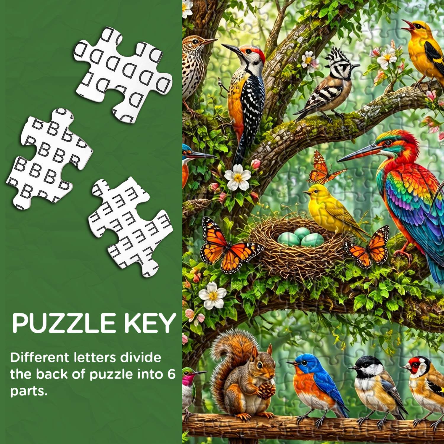 Blossom Tree Wildlife Jigsaw Puzzle 1000 Pieces