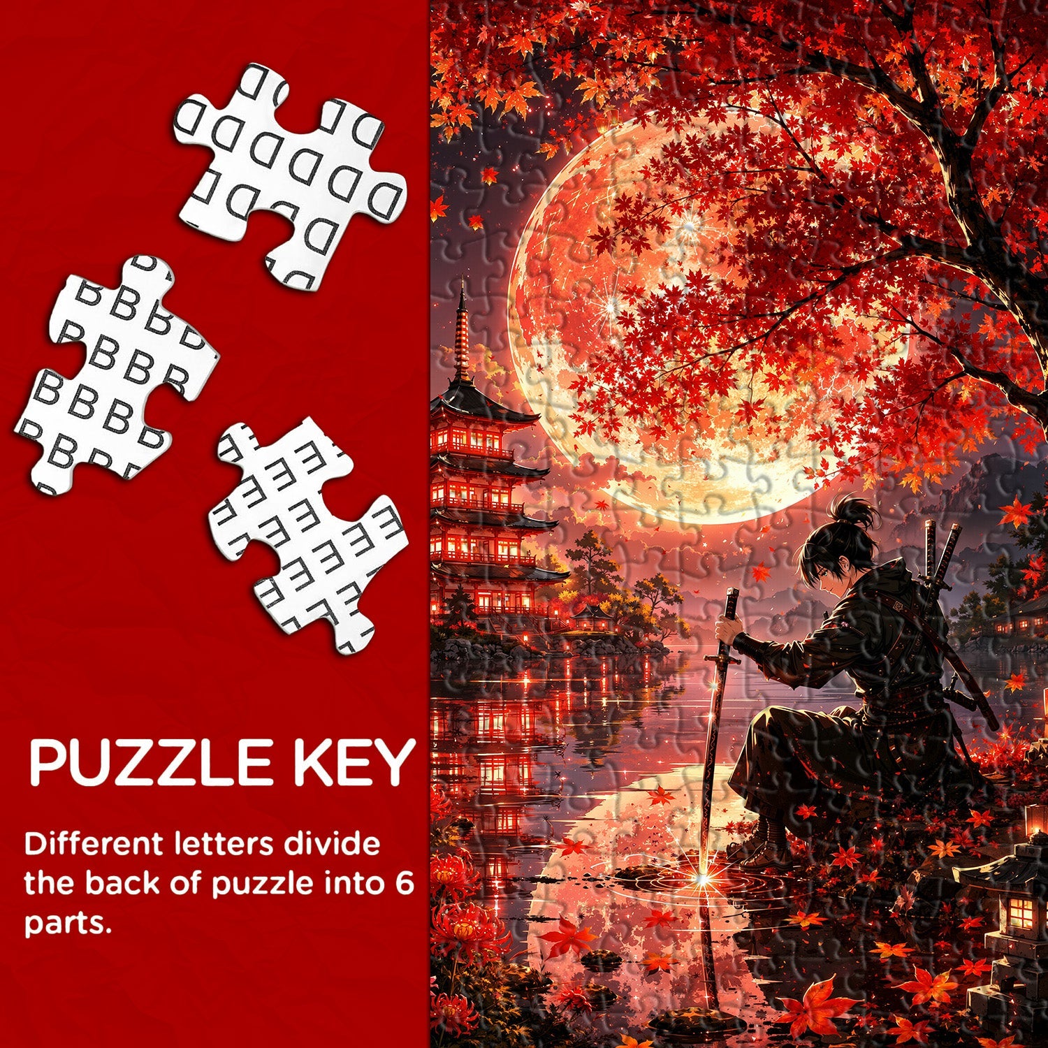 Puzzle con lama d'acero brillante, 1000 pezzi