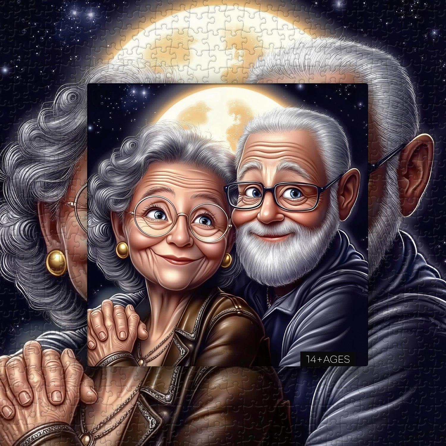 Puzzle Silver Hair Embrace 1000 pièces