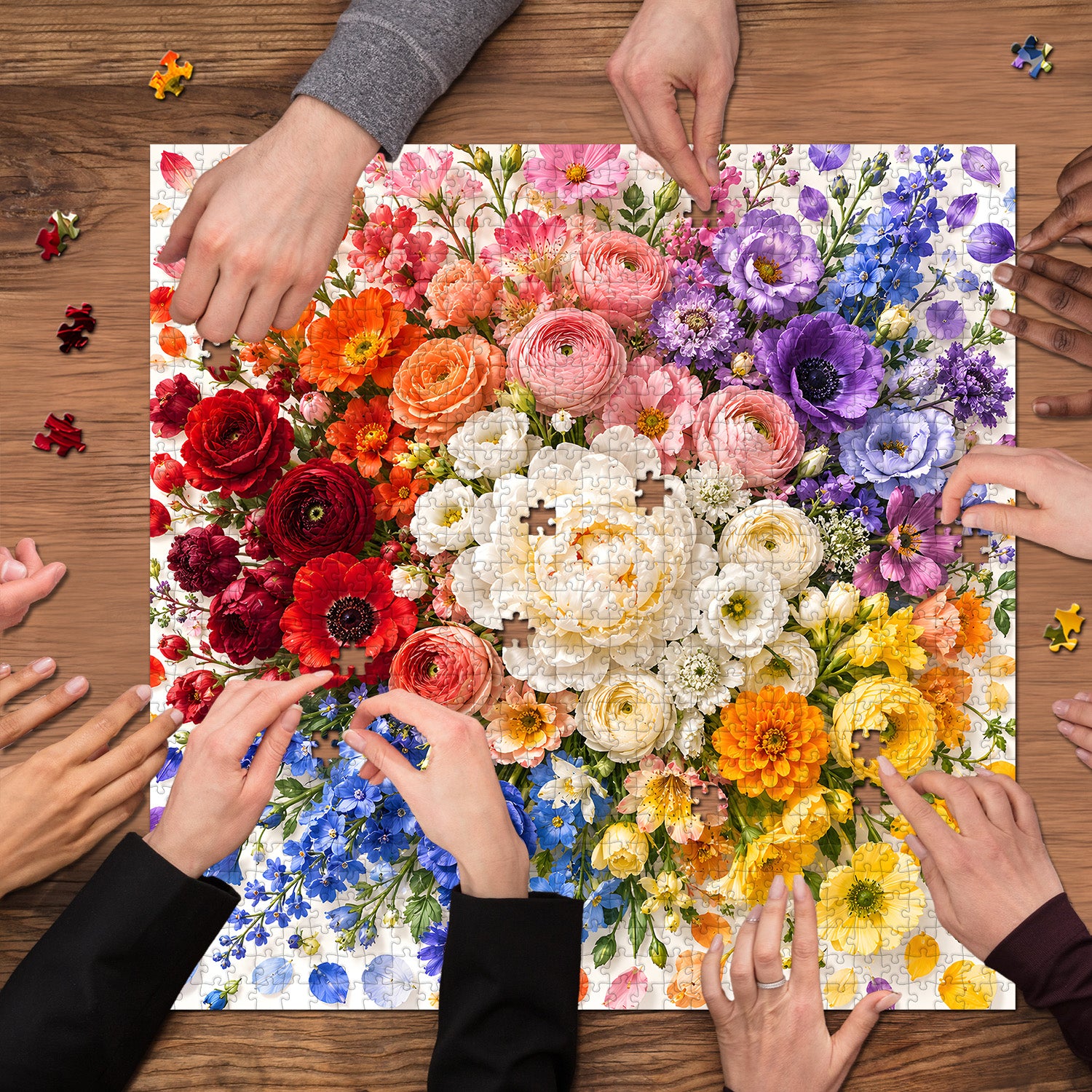Clustered Blooms Jigsaw Puzzle 1000 Pieces