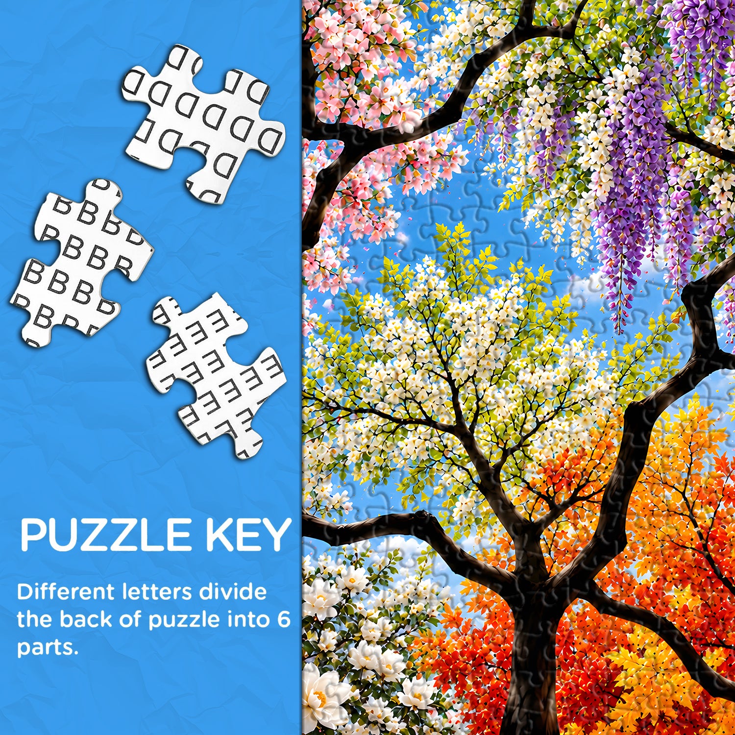 Four Seasons in Bloom Jigsaw Puzzle 1000 Pieces