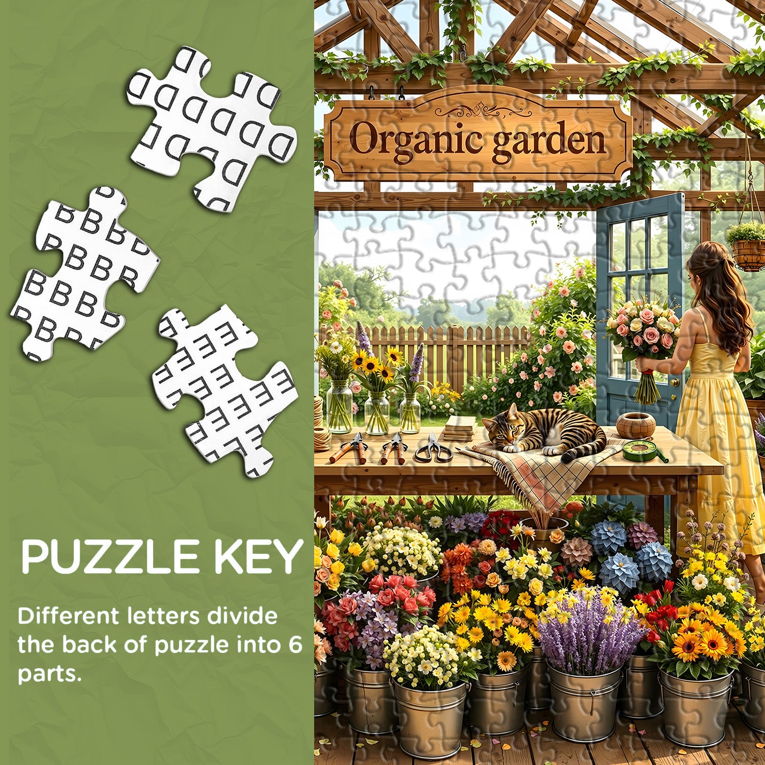 Puzzle Le Fleuriste de la Serre 1000 Pièces