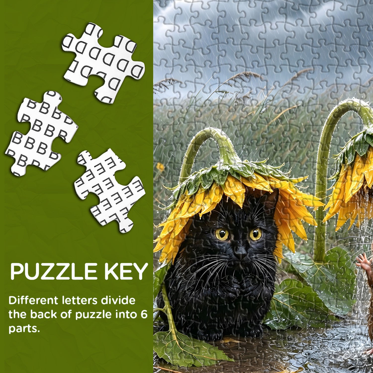 Das Regentag-Puzzle des Trios, 1000 Teile