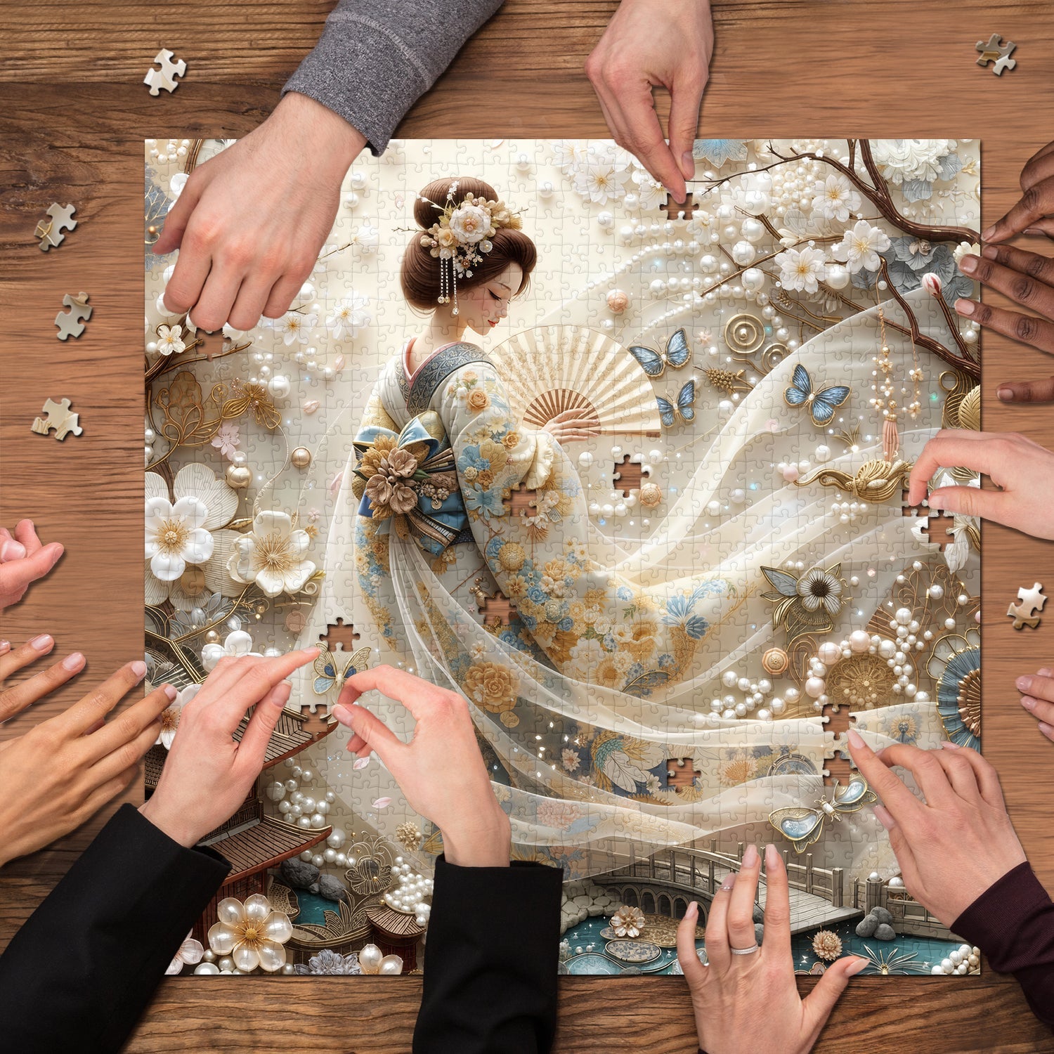 Whispering Blossoms Jigsaw Puzzle 1000 Pieces