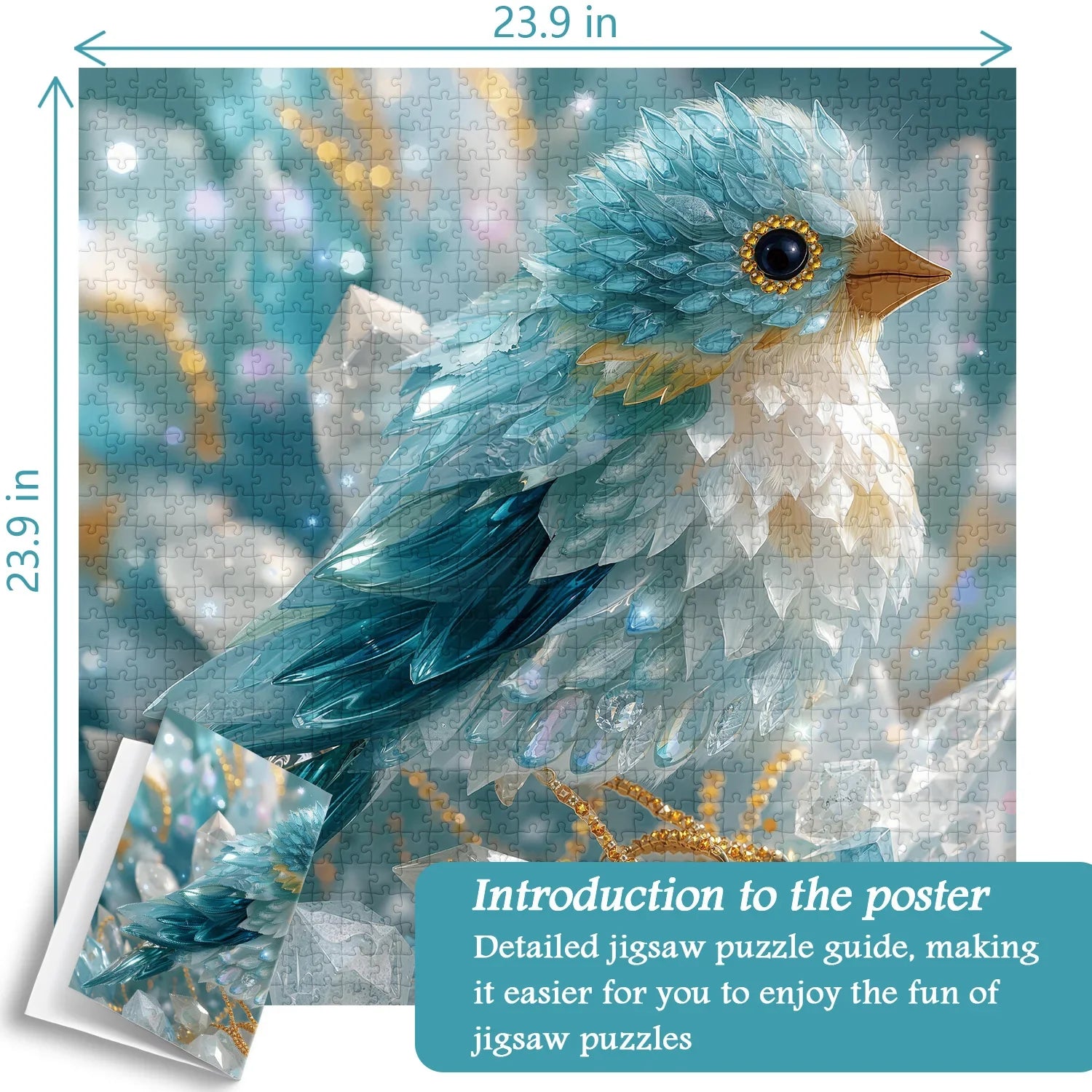 Crystal Bird Jigsaw Puzzle 1000 Pieces
