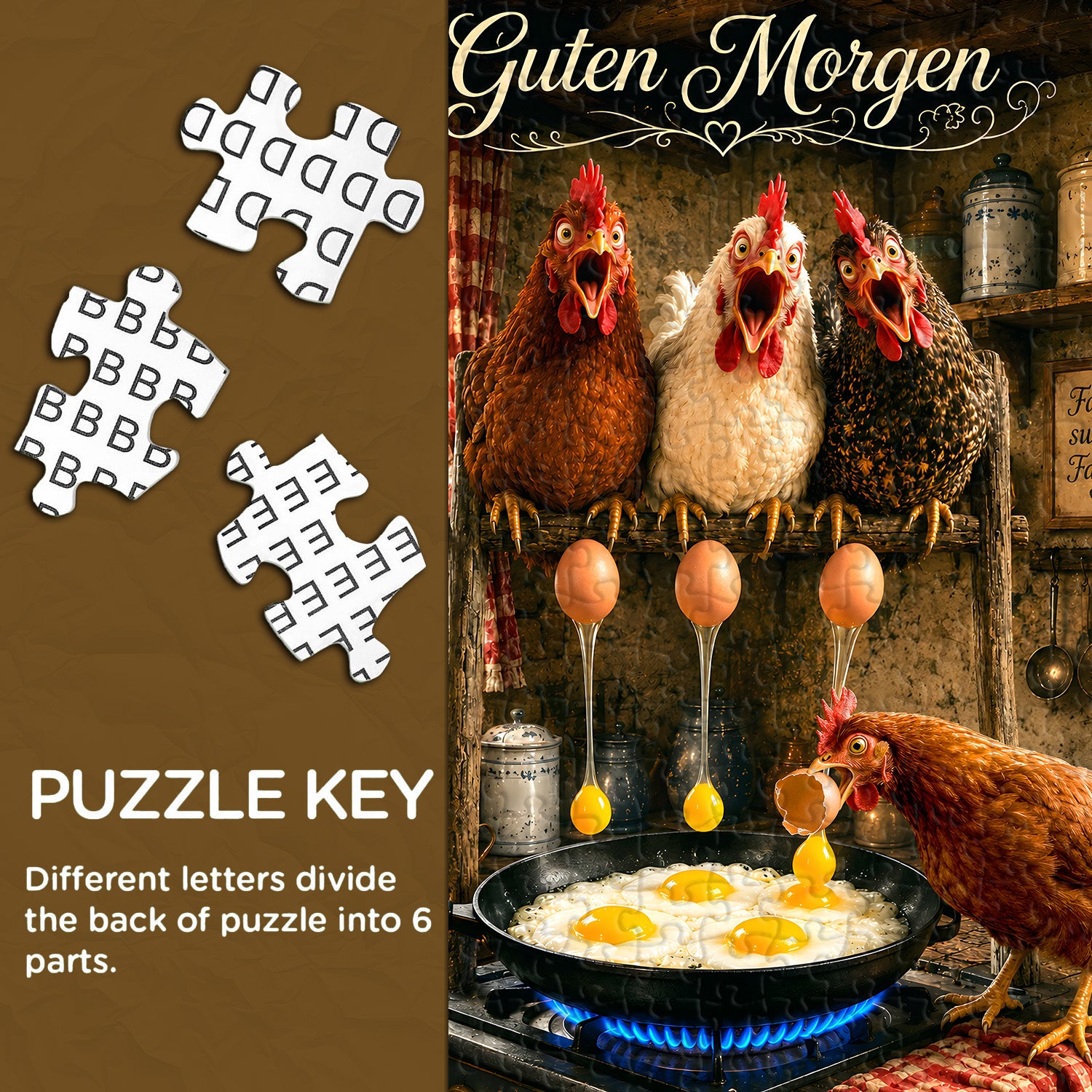 Puzzle Mattina di Gallina 1000 Pezzi