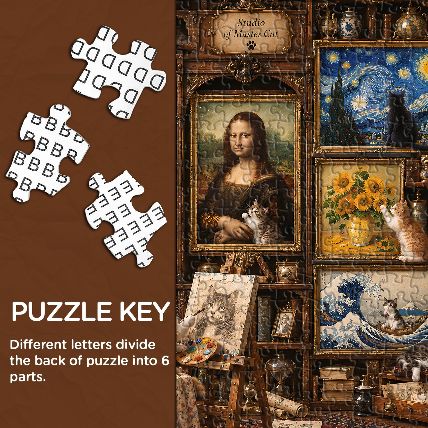 Puzzle Musée d'art du chat 1000 pièces