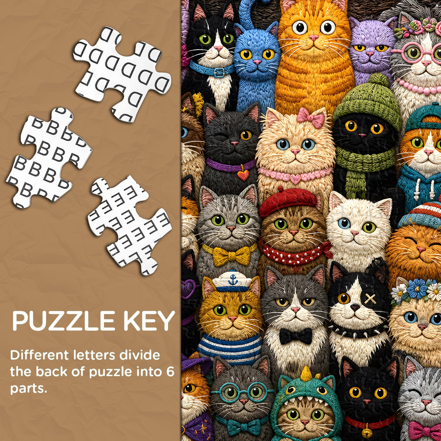 Stitched Kittens Jigsaw Puzzle 1000 Pieces
