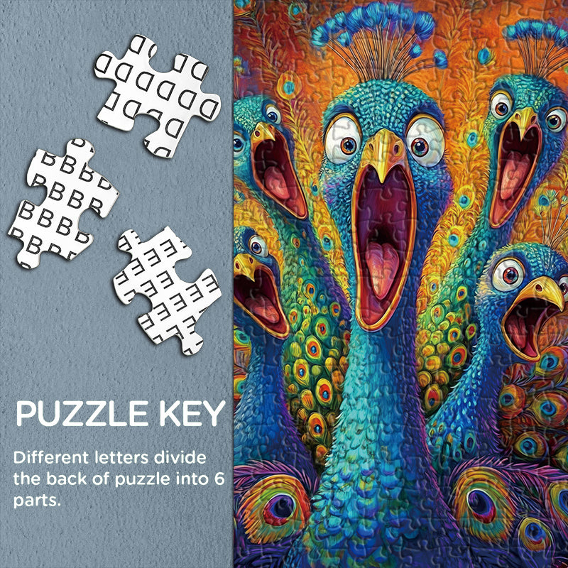 Peacock Scream Jigsaw Puzzles 1000 Pieces