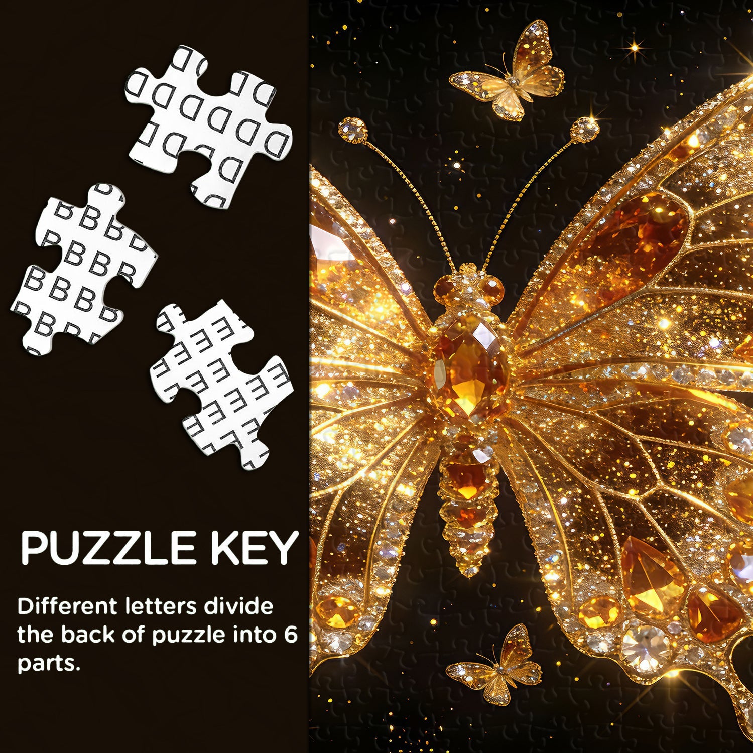 Puzzle Ailes d'or de minuit 1000 pièces