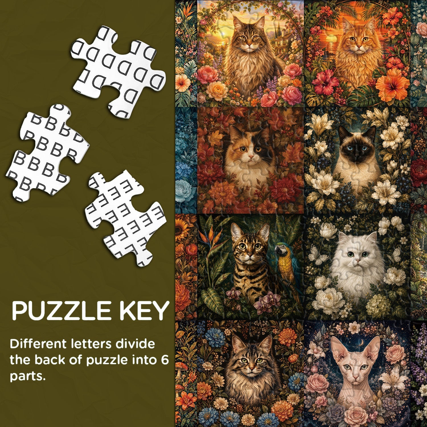 Bloom Cat Codex Jigsaw Puzzle 1000 Pieces