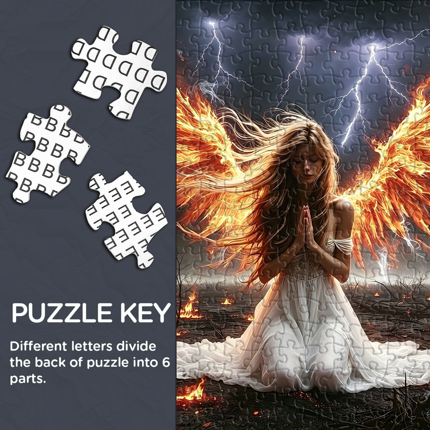 Phoenix Angel Prayer Jigsaw Puzzle 1000 Pieces