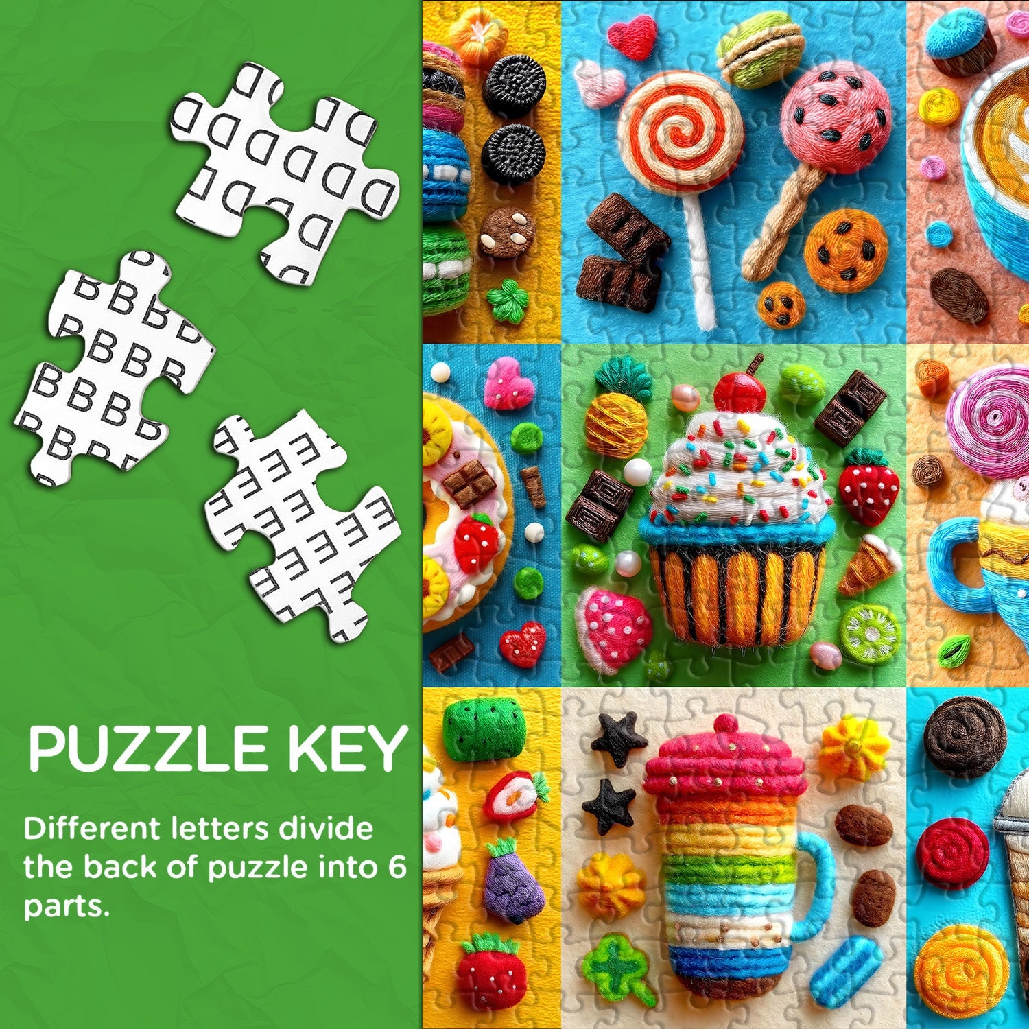 Woolly Sweets Puzzle 1000 Teile