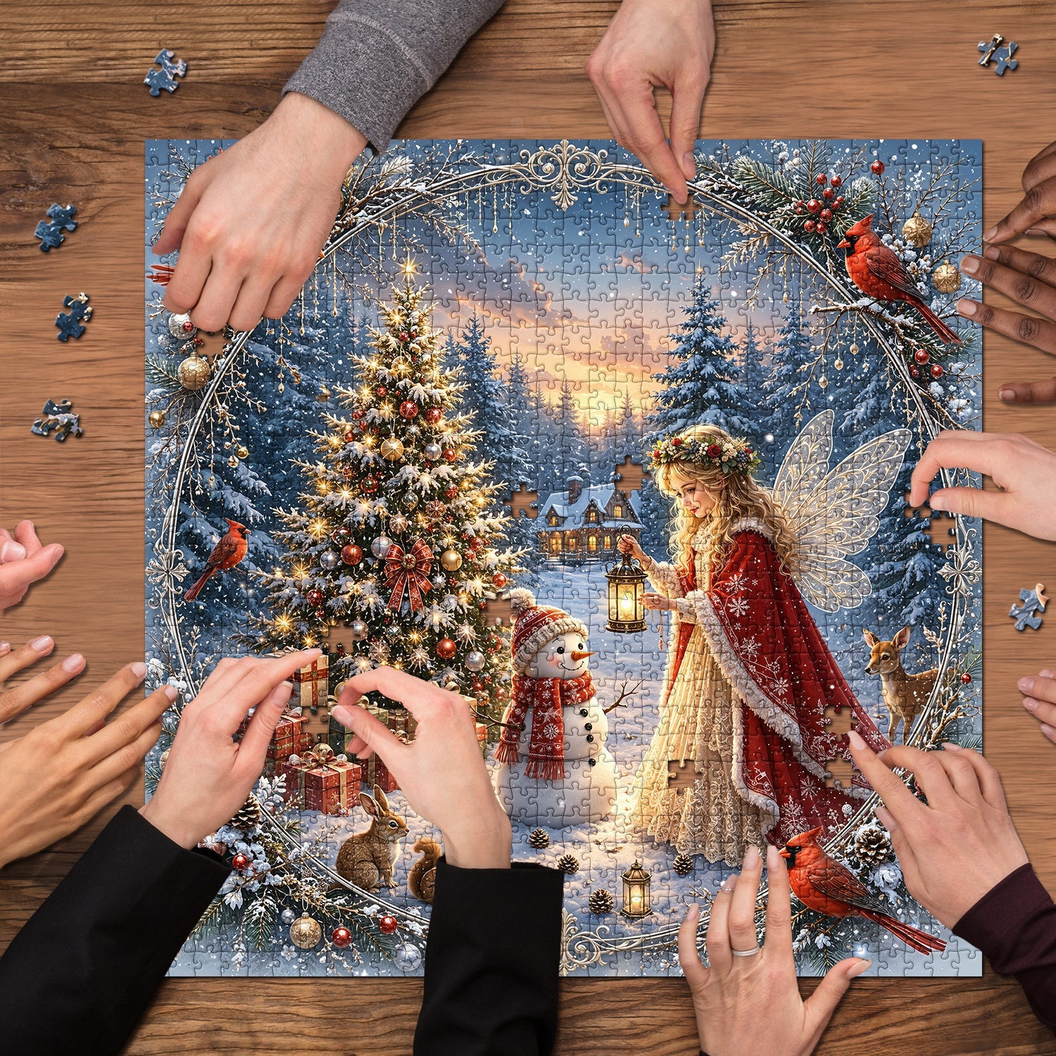 Winter Fairy Glow Jigsaw Puzzle 1000 Pieces