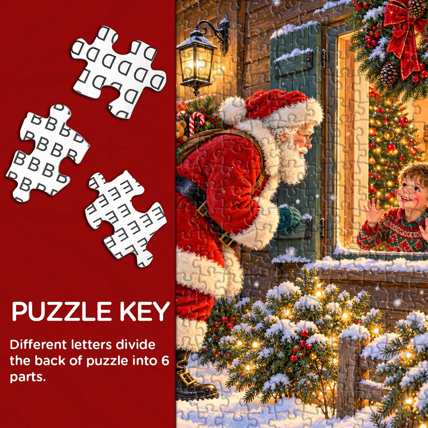Santa’s Christmas Visit Jigsaw Puzzle 1000 Pieces