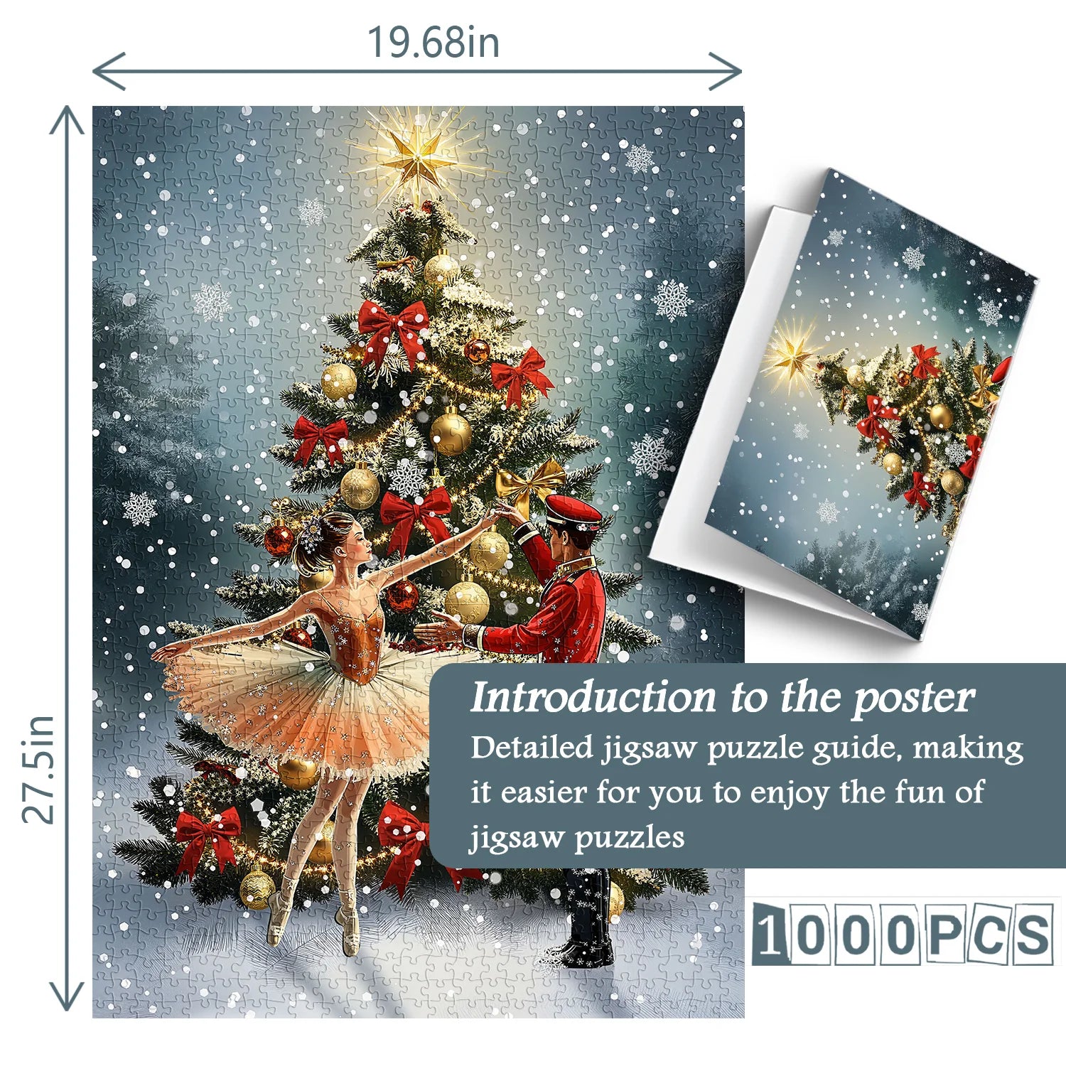 Puzzle Danse de Noël étoilé 1000 pièces