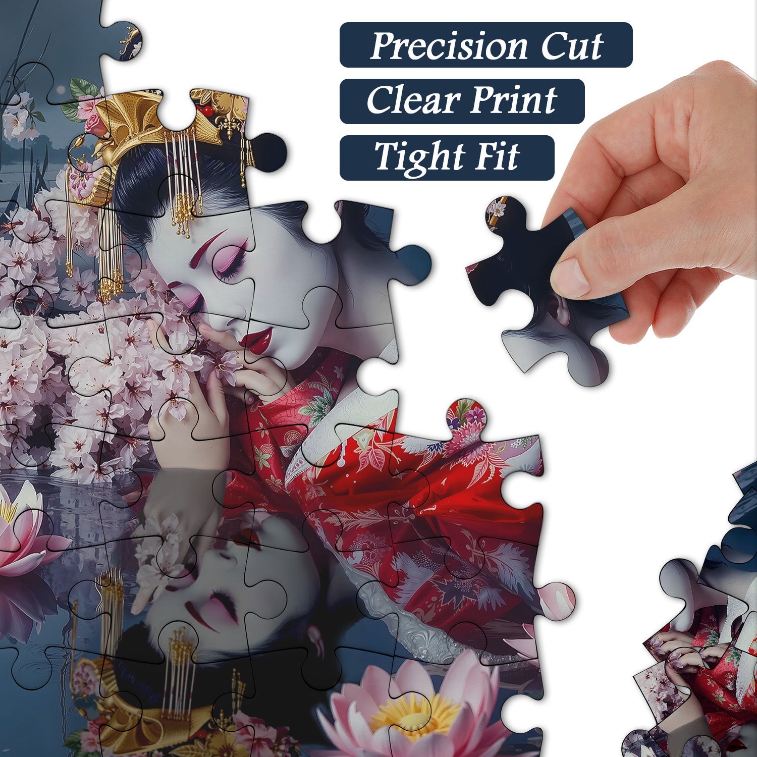 Moonlit Blossom Tranquility Jigsaw Puzzle 1000 Pieces