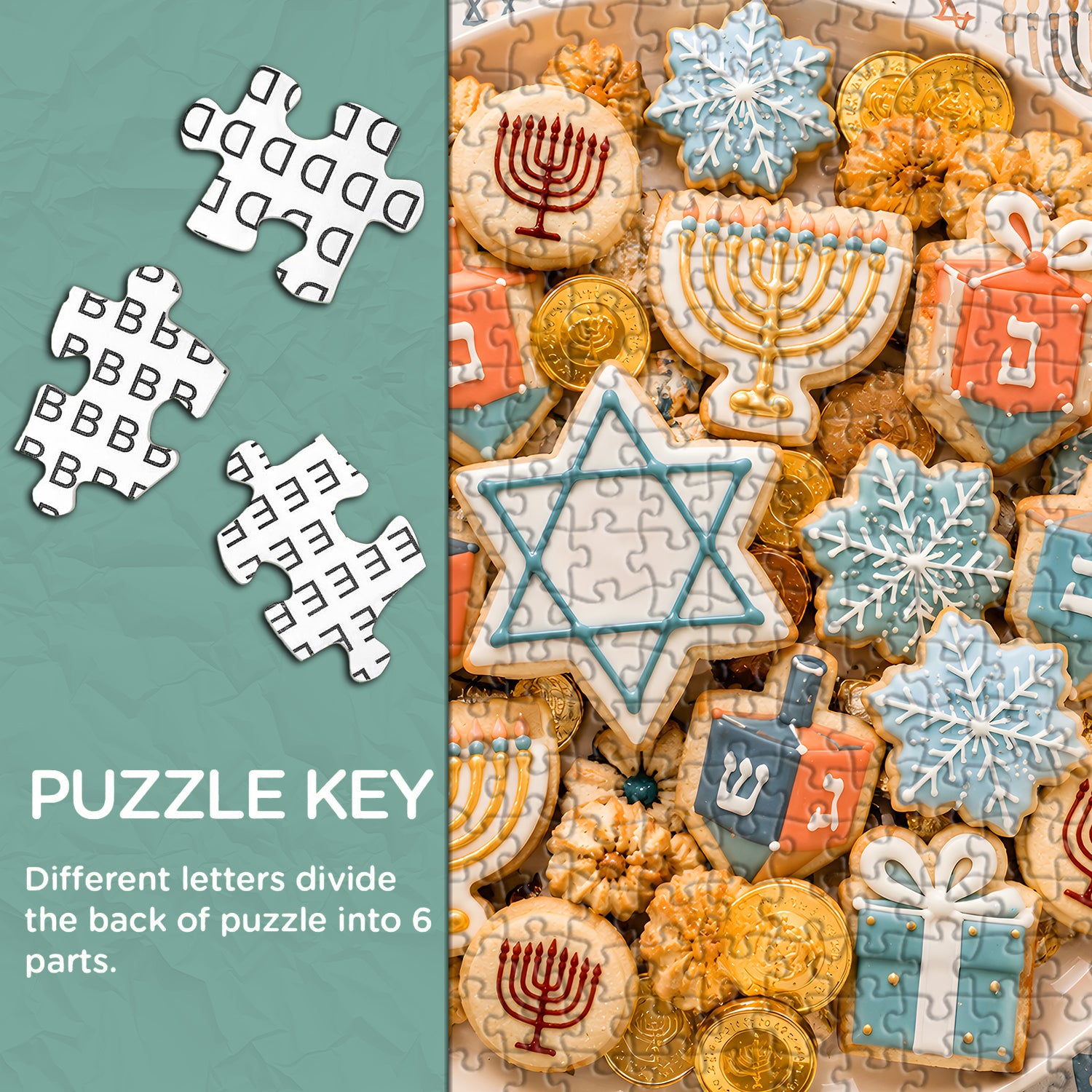 Hanukkah Cookie Feast Jigsaw Puzzle 1000 Pieces