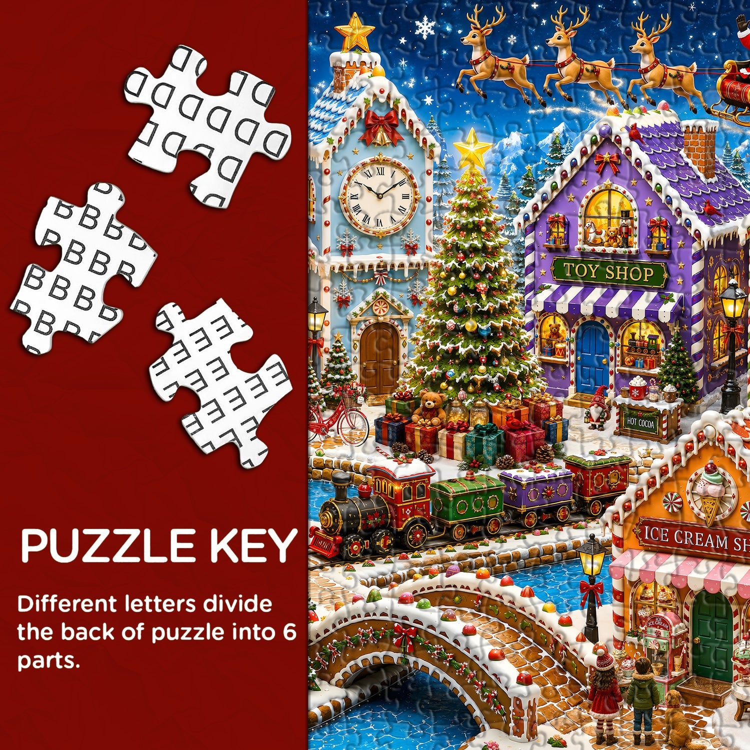 Puzzle della città di pan di zenzero da 1000 pezzi