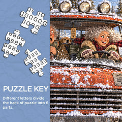 Crazy Winter Drive Jigsaw Puzzle 1000 Pieces