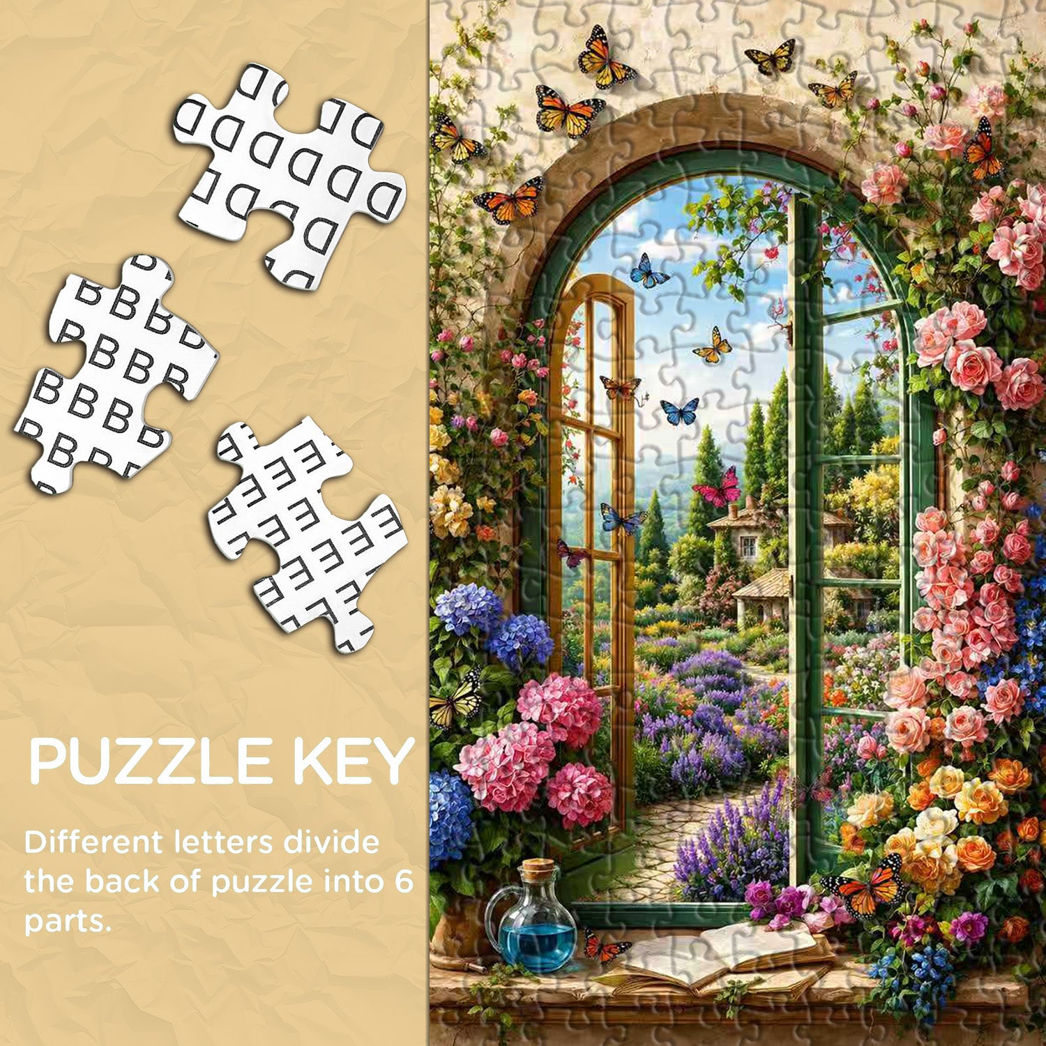 Window-Side Garden Jigsaw Puzzle 1000 Pieces