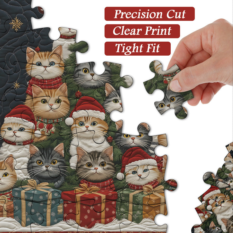 Cat Christmas Tree Jigsaw Puzzle 1000 Pieces