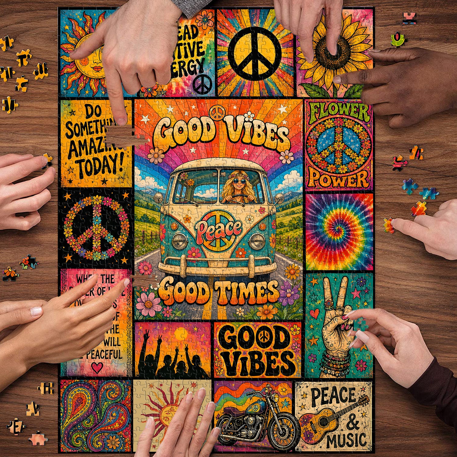 Retro Collage Art Jigsaw Puzzle 1000 Pieces