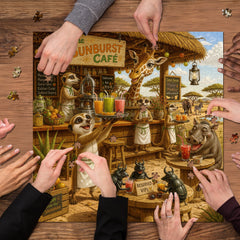 Meerkat Café Jigsaw Puzzle 1000 Pieces