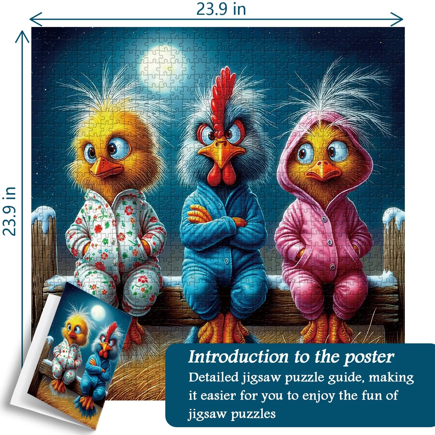 Pajama Chicks Jigsaw Puzzle 1000 Pieces