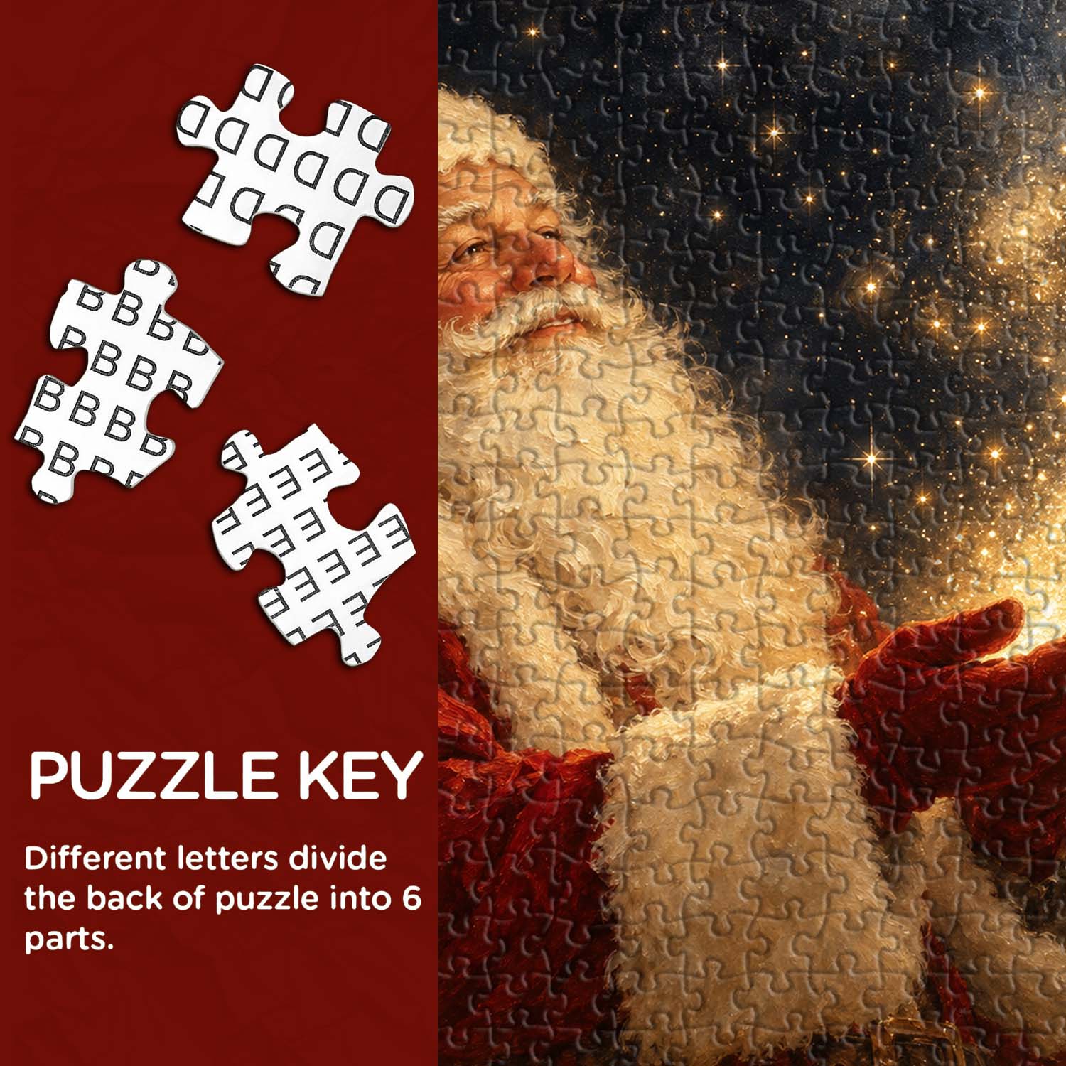 Santa’s Starry Magic Jigsaw Puzzle 1000 Pieces