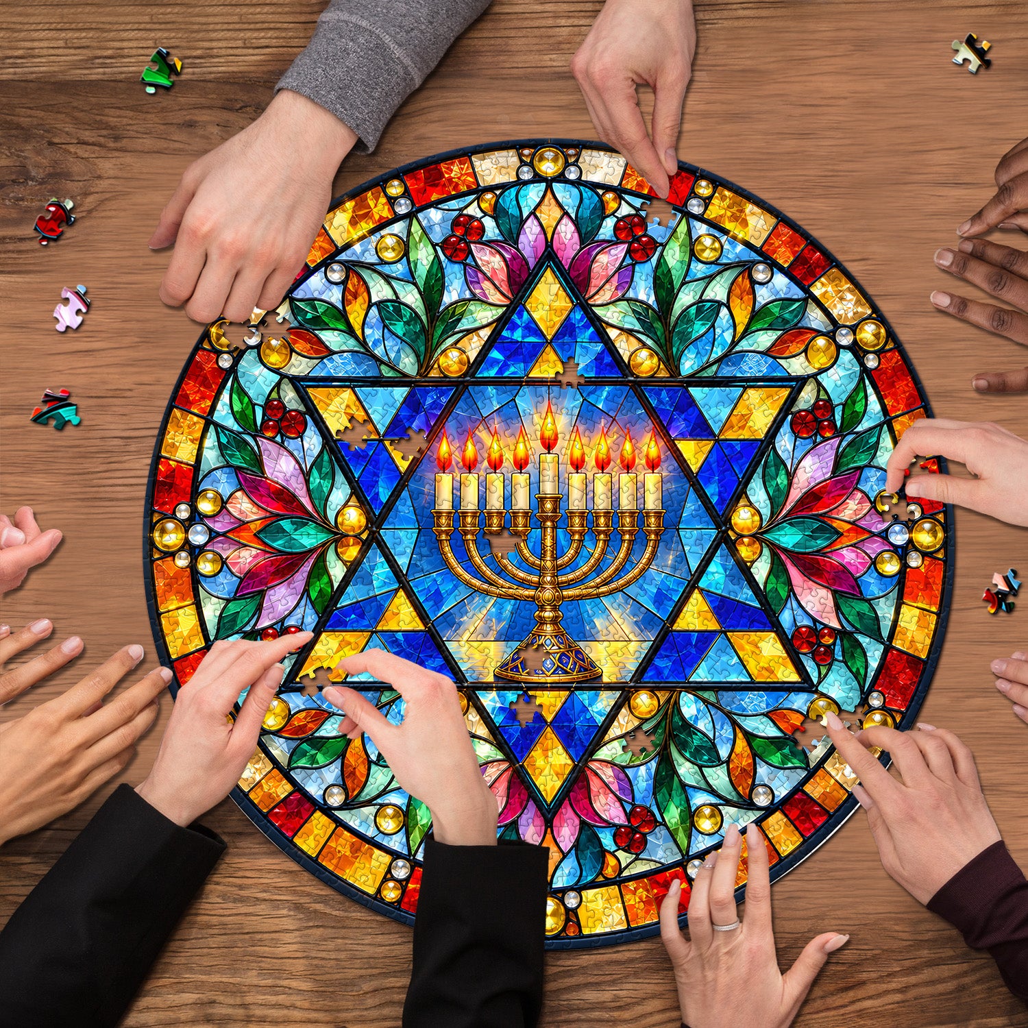 Hanukkah Light Jigsaw Puzzle 1000 Pieces