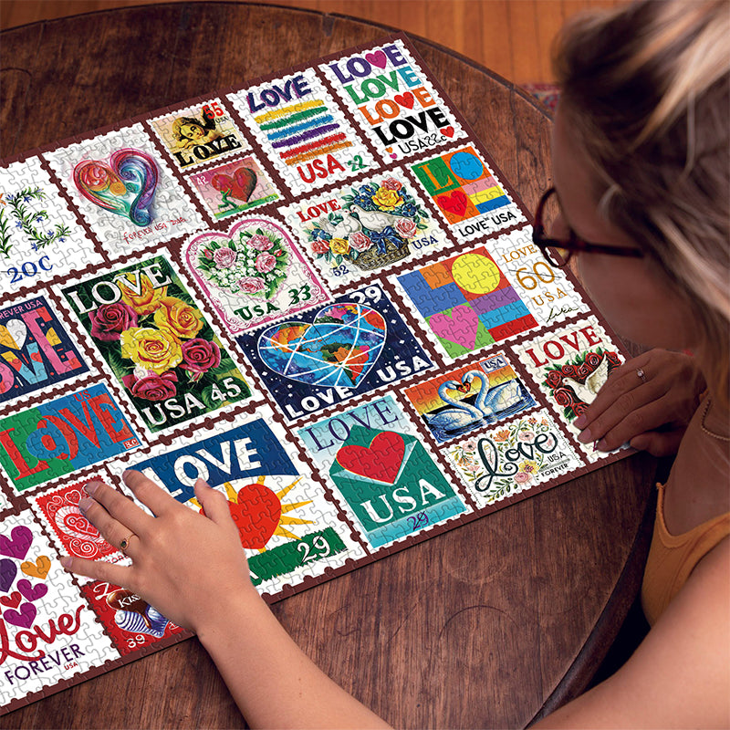 Love Stamps Jigsaw Puzzles 1000 Pieces