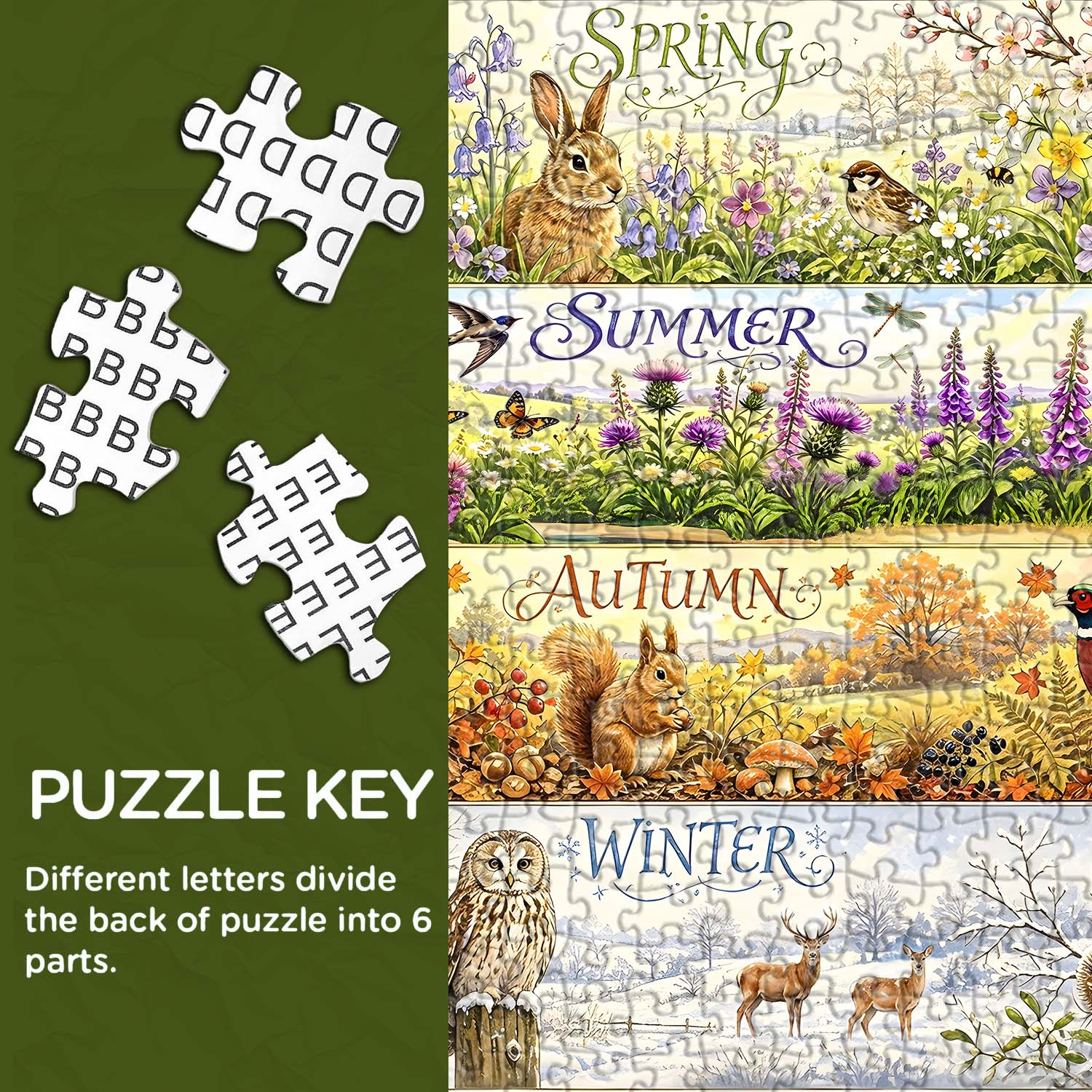 Four Seasons Jigsaw Puzzle 1000 Pieces