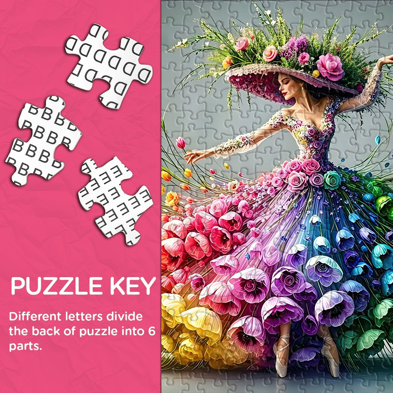 Blumentänzer-Puzzle 1000 Teile